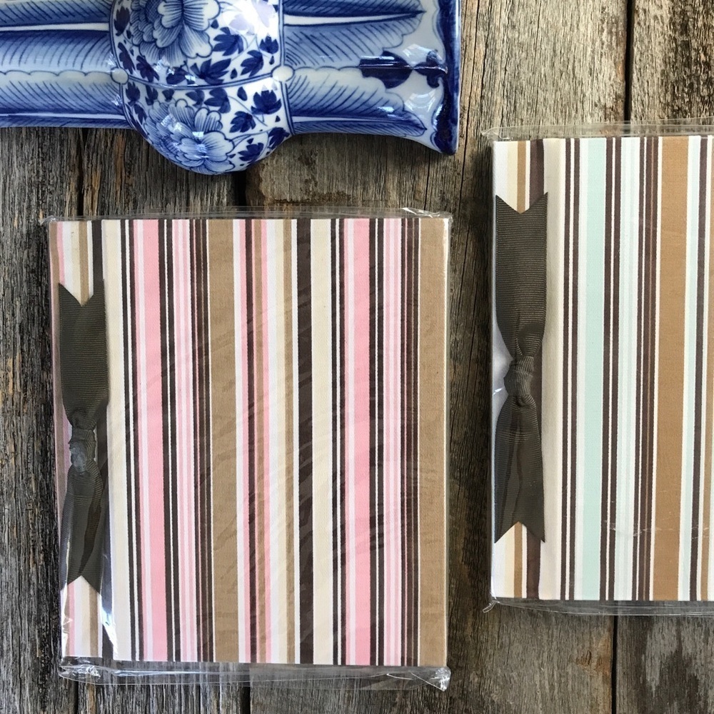 Maude Asbury Double Brag Book Pink Blue Stripe